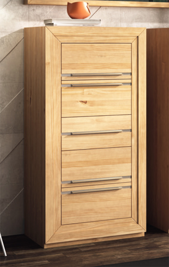 SINFONIER DE MADERA CON 5 CAJONES PARA DORMITORIO MODERNO