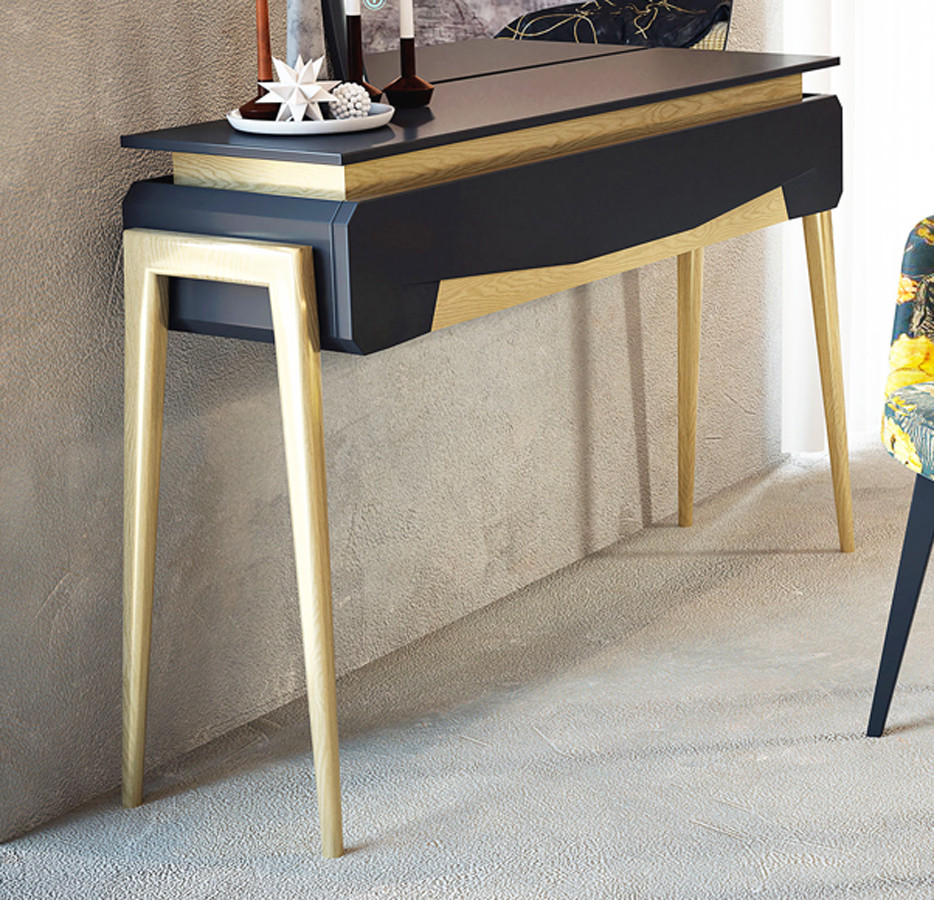 MUEBLE DE ENTRADA DE DISEÑO NÓRDICO CON 1 CAJÓN PARA RECIBIDOR - DM