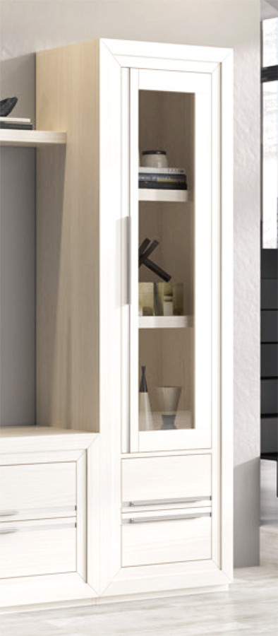 VITRINA CON 1 PUERTA Y 2 CAJONES SALÓN MODERNO