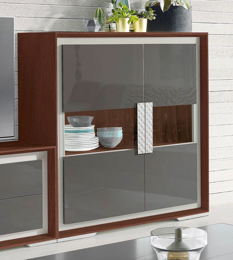 VITRINA VAJILLERO CON 2 PUERTAS - DM