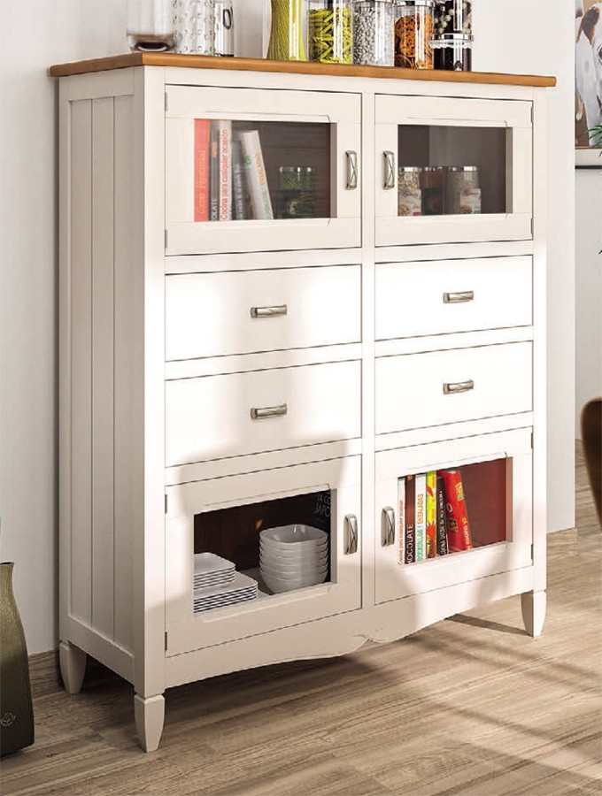 MUEBLE VAJILLERO DE MADERA PARA SALONES Y COMEDORES