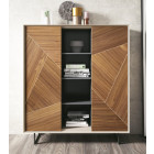 MUEBLE AUXILIAR CON 2 PUERTAS PARA SALONES DE DISEÑO CONTEMPORÁNEO