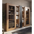 ESTANTERIA MODULAR DISEÑO CONTEMPORANEO PANEL CENTRAL ACANALADO