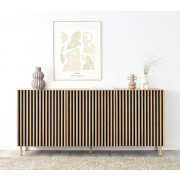 ELEGANTE APARADOR ESTILO NÓRDICO CON PUERTAS Y OPCIONES DE CAJONES