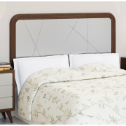 CABECERO DE CAMA RECTO ESQUINAS REDONDEADAS - PINO