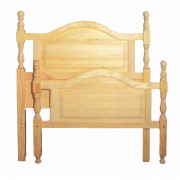 CAMA CON PIECERO MADERA - PINO