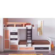 CAMA INFANTIL TREN MADERA - PINO