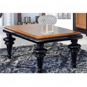 MESA DE CENTRO PATAS TORNEADAS Y ELEVABLE MADERA - PINO