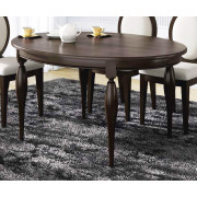 MESA REDONDA ELÍPTICA EXTENSIBLE MADERA - PINO