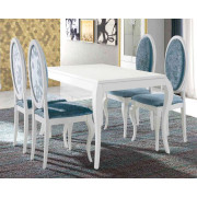 MESA DE COMEDOR EXTENSIBLE PATA ISABELINA - PINO