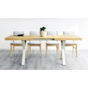 MESA RECTANGULAR PARA COMEDOR NÓRDICO FABRICADA EN MADERA - ROBLE