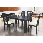 MESA DE COMEDOR EXTENSIBLE PATA CUADRADA DE 9X9 MADERA - PINO