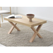 MESA DE CENTRO ELEVABLE ESTILO NÓRDICO Y CON PATAS EN ASPA