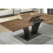 MESA DE COMEDOR RECTANGULAR EXTENSIBLE DE DISEÑO MODERNO MADERA