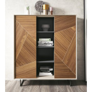 MUEBLE AUXILIAR CON 2 PUERTAS PARA SALONES DE DISEÑO CONTEMPORÁNEO
