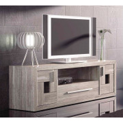 MUEBLE TELEVISIÓN RECTO 2 PUERTAS 1 CAJÓN MADERA - PINO