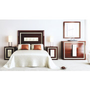 MUEBLES DORMITORIO MODERNO CABECERO RECTO MADERA - PINO