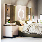 CONJUNTO DE MUEBLES DE DISEÑO PARA DORMITORIO DE MATRIMONIO - DM