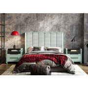 DORMITORIO CONTEMPORÁNEO MODULAR CON CABECERO TAPIZADO