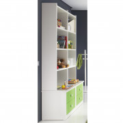 LIBRERÍA JUVENIL CON 4 CAJONES Y BALDAS MADERA - HAYA
