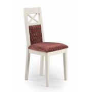 SILLA ELEGANTE RESPALDO CON ASPA DE MADERA Y TAPIZADO - HAYA