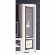 VITRINA RECTA CON 2 PUERTAS - PINO