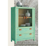 VAJILLERO CON 2 CAJONES Y 2 PUERTAS DISEÑO MODERNO MADERA