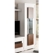 VITRINA MODERNA CON 1 PUERTA ILUMINACIÓN LED
