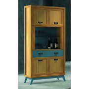 VITRINA PLATERO CON 6 PUERTAS Y 1 CAJÓN EN MADERA SOSTENIBLE