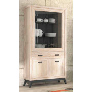 VITRINA DE SALÓN COMEDOR ESTILO NÓRDICO EN MADERA SOSTENIBLE