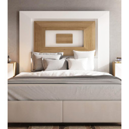 CABECERO DE CAMA DE DISEÑO MADERA - ROBLE