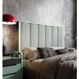 CABECERO CAMA DE DISEÑO CONTEMPORÁNEO PANEL TAPIZADO