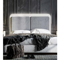 CABECERO TAPIZADO DOBLE PANEL ACOLCHADO DISEÑO CONTEMPORÁNEO