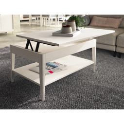 MESA DE CENTRO ELEVABLE ESTILO NÓRDICO MADERA NATURAL SOSTENIBLE