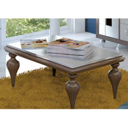 MESA DE CENTRO PATAS CLÁSICAS Y ELEVABLE - PINO