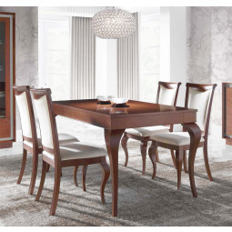 MESA DE COMEDOR CLÁSICA EXTENSIBLE MADERA - HAYA