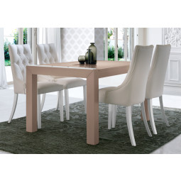 MESA COMEDOR EXTENSIBLE DETALLE ROMBOS - PINO