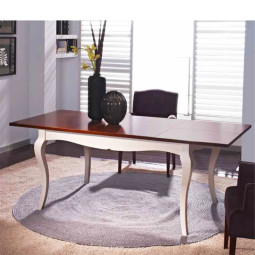 MESA DE COMEDOR ESTILO ISABELINA EXTENSIBLE - PINO