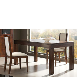 MESA DE COMEDOR EXTENSIBLE MADERA - NOGAL