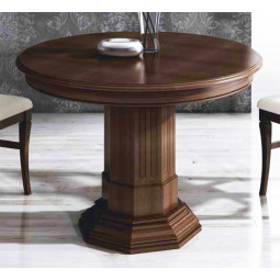 MESA DE COMEDOR REDONDA EXTENSIBLE PATACÓN CENTRAL - PINO