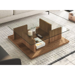 MESA DE CENTRO DE DISEÑO CONTEMPORÁNEO Y CON ESTRUCTURA SÓLIDA