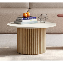 MUEBLE DE CENTRO REDONDA AUXILIAR DE DISEÑO NÓRDICO