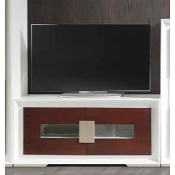 MUEBLE TV 2 PUERTAS FRANJA CRISTAL - DM