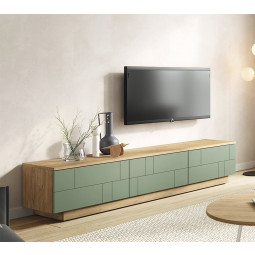 MUEBLE BAJO DE TELEVISIÓN CON PUERTAS IDEAL PARA SALONES MODERNOS