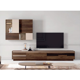MUEBLE TV DE DISEÑO MODERNO CON OPCIÓN DE INCORPORAR MÓDULO SUPERIOR