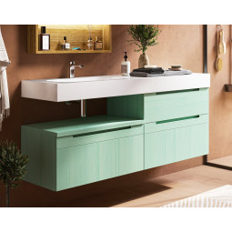 MUEBLE DE BAÑO CON AMPLIOS CAJONES FABRICADO MADERA ECO-FRIENDLY