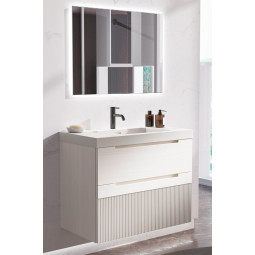 MUEBLE DE BAÑO MODERNO Y ELEGANTE CON DOS AMPLIOS CAJONES