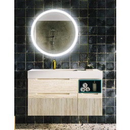 MUEBLE DE BAÑO FLOTANTE CON DOS PRÁCTICOS CAJONES Y UNA PUERTA