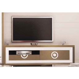 MUEBLE DE TELEVISIÓN CON 2 PUERTAS Y 1 CAJÓN