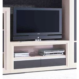 MUEBLE TELEVISIÓN CON 2 CAJONES Y HUECO - PINO